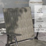 Outsunny Four-Piece Metal Garden Sofa Set - Mixed Brown