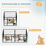 PawHut Heavy Duty Dog Playpen, 4 Panel Puppy Pen, Foldable Dog Kennel Both Indoor Outdoor Use Collapsible Design 82L x 82W x 60H (cm)