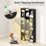 HOMCOM 21-Compartment Bookshelf - Black