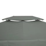 Outsunny Gazebo Roof Replacement, for 3 x 4m Frames - Grey
