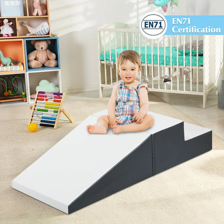Toddler Climb and Crawl Foam Play Set-White