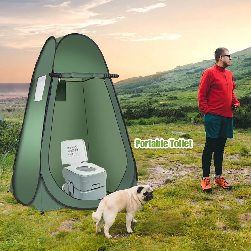 Beach shower tent, changing tent, toilet tent, side tent, large tent, cabin, fold-green