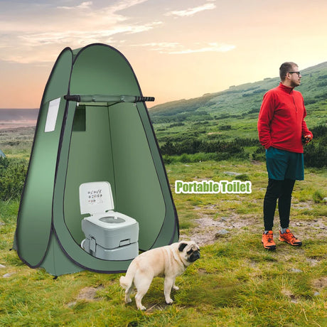 Beach shower tent, changing tent, toilet tent, side tent, large tent, cabin, fold-green