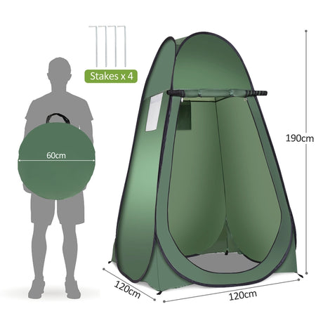 Beach shower tent, changing tent, toilet tent, side tent, large tent, cabin, fold-green