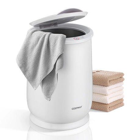 Towel Warmer Bucket Portable Spa Hot Towel Heater-White