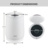 Towel Warmer Bucket Portable Spa Hot Towel Heater-White
