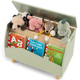 Kids Toy Box with Safety Hinge for Playroom