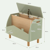 Kids Toy Box with Safety Hinge for Playroom