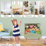 Kids Toy Box with Safety Hinge for Playroom