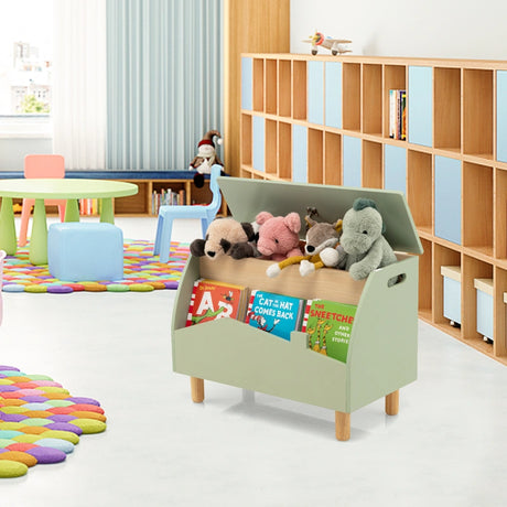 Kids Toy Box with Safety Hinge for Playroom