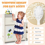 Multipurpose Toy Chest and Bookshelf with Magnetic Whiteboard-Gray