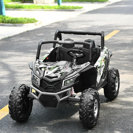 12V Electric Car With Music Remote Control and 2 Seats for Kids-Camouflage