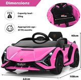 12V Kids Electric Ride on Car with Remote Control-Pink