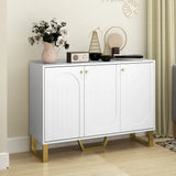 HOMCOM 3-Door Sideboard Storage Cabinet - White