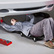 DURHAND Mechanic Vehicle Creeper, Under-Car Rolling Crawler Board, with Headrest, Wheels, Black