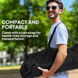 Outsunny Set of 2 Folding Camping Chairs, Padded Camping Chairs with Adjustable Armrests, Portable & Lightweight Folding Camp Chair with Cooler Bag, Cup Holder and Side Pockets, Red