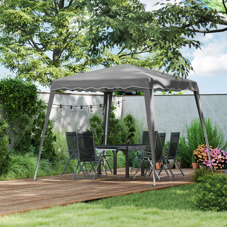Outsunny 2.5 x 2.5M Pop up Garden Tent - Grey