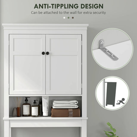 HOMCOM Over-Toilet/Appliance Storage Cabinet - White