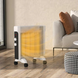 HOMCOM 2kW Electric Heater, 10-45 Temperature - White