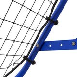 HOMCOM Adjustable Rebounder Net Kickback Target Goal for Teens Adults Training, Blue