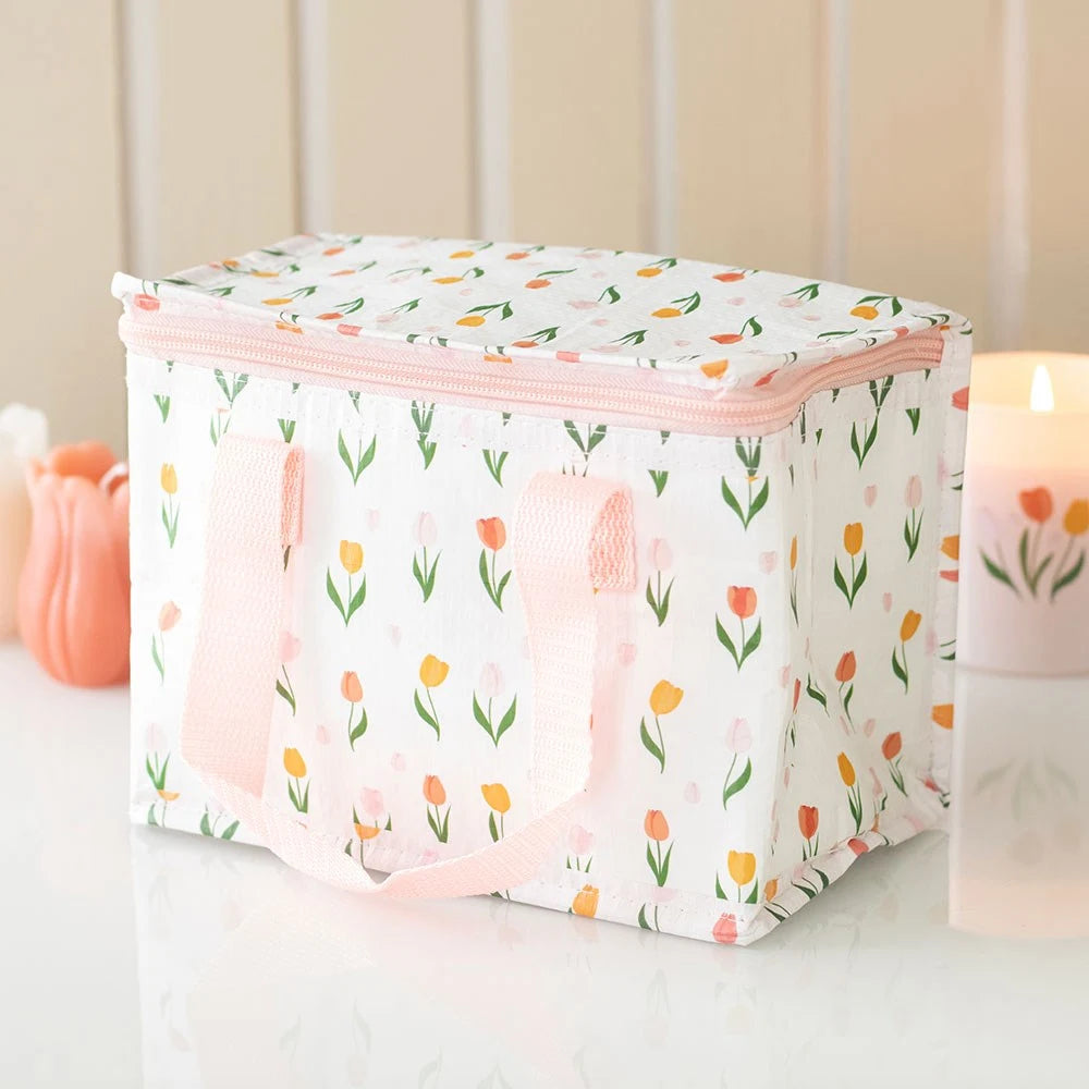 Tulip Print Recycled Plastic Lunch Bag