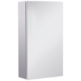 HOMCOM Stainless Steel Wall-mounted Bathroom Mirror Storage Cabinet 300mm (W)