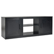58 Inch TV Stand with 1500W Faux Fireplace for TVs up to 65 Inch-Black