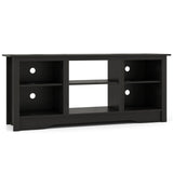 TV Stand Console Table for up to 65" with Adjustable Shelves-Black