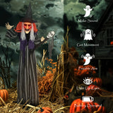 Outsunny 160cm Lifelike Moving Witch Decoration - Multi