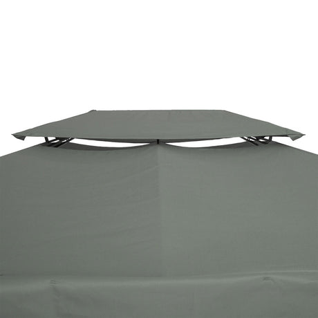 Outsunny Gazebo Roof Replacement, for 3 x 4m Frames - Grey