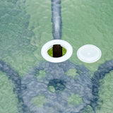 Outsunny 6 Piece Garden Dining Set with Umbrella, Patio Sets with Parasol with 4 Folding Dining Chairs & Round Tempered Glass Table, Black