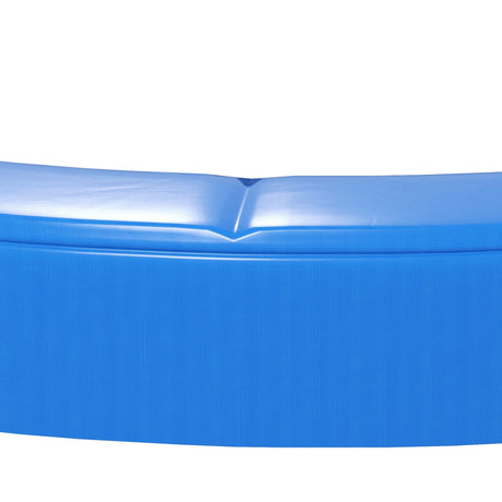 SPORTNOW 12FT Trampoline Spring Cover, Plastic Trampoline Pad Replacement with Elastic Cord, Waterproof, UV Resistant and Tear-Resistant, Multi-Colored