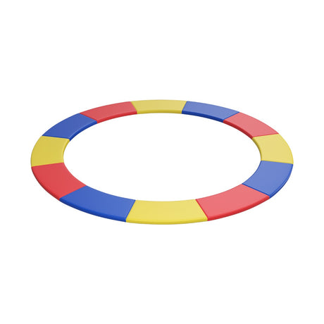 12 Feet Waterproof and Tear-Resistant Universal Trampoline Safety Pad Spring Cover-Multicolor
