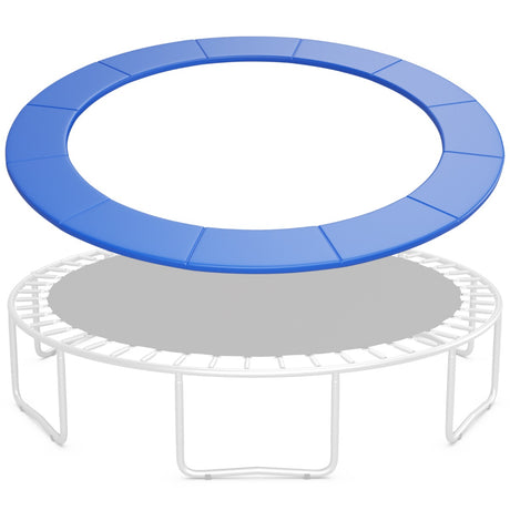 12 Feet Waterproof and Tear-Resistant Universal Trampoline Safety Pad Spring Cover-Blue