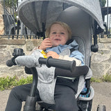 HOMCOM 6 in 1 Kids Trike with Parent Handle, Canopy, 5-point Safety Belt, Storage, Footrest, Brake, for 1-5 Years, Grey