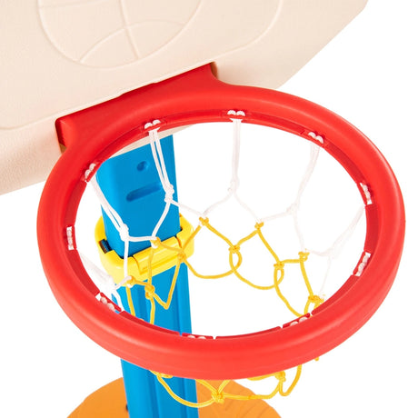 Height-Adjustable Toddler Basketball Stand with Kid-Friendly HDPE