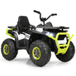12V Kids Electric 4-Wheeler ATV Quad Ride On Car Toy with LED Lights and Music-Green