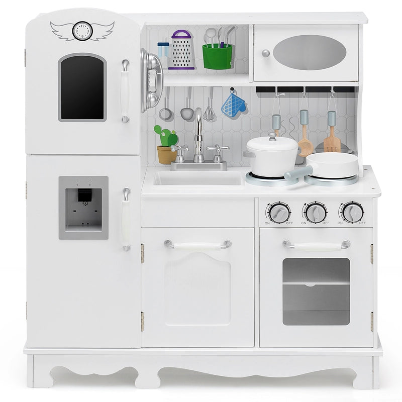 Kitchen Pretend Play Cookware Set Toys for Kids with Water Dispenser