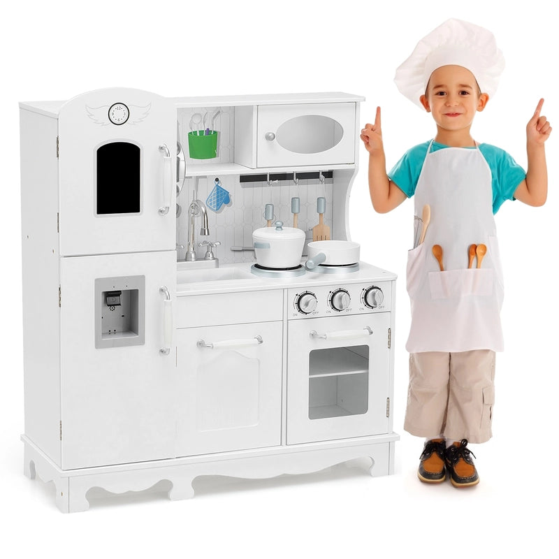 Kitchen Pretend Play Cookware Set Toys for Kids with Water Dispenser