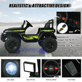 12V Battery Powered Kids Ride on Truck with Remote Control-Black
