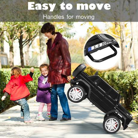 12V Electric Kids Ride On Car with 2 Motors and Remote Control-Black