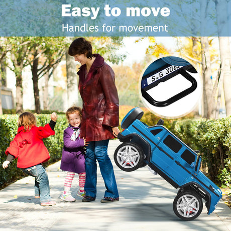 12V Electric Kids Ride On Car with 2 Motors and Remote Control-Navy