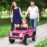 12V Electric Kids Ride On Car with 2 Motors and Remote Control-Pink