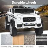 12V Electric Kids Ride On Car with 2 Motors and Remote Control-White