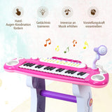 37 Key Electronic Keyboard Kids Toy Piano-Pink