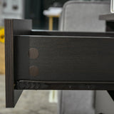 HOMCOM Bedside Cabinet with Drawer and Shelf, White Bedside Table for Bedroom, Living Room, Nightstand Side Table with Metal Rail Set of 2