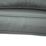 Outsunny 2 Seater Back and Seat Cushion Pillows Replacement, Patio Chair Cushions Set for Indoor Outdoor, Charcoal Grey