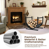 17 Inch U-Shaped Firewood Rack Steel