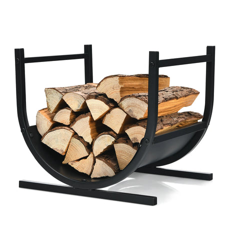 17 Inch U-Shaped Firewood Rack Steel