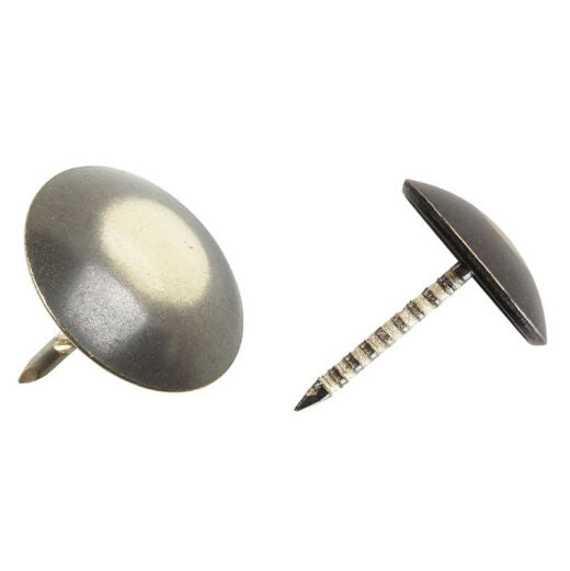 Bronze Renaissance Low Domed Upholstery Nails - 16mm serrated - Pack 50